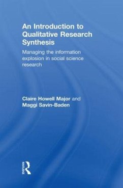 An Introduction to Qualitative Research Synthesis - Major, Claire Howell; Savin-Baden, Maggi