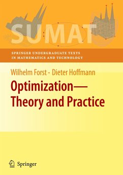 Optimization¿Theory and Practice - Forst, Wilhelm;Hoffmann, Dieter