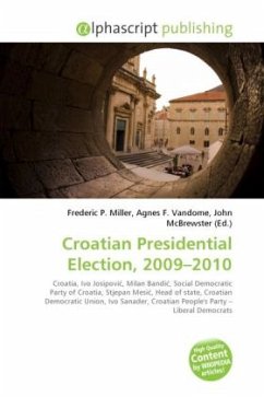 Croatian Presidential Election, 2009 - 2010