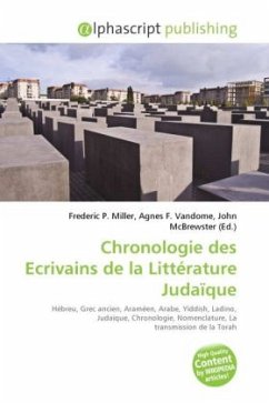 Chronologie des Ecrivains de la Littérature Judaïque