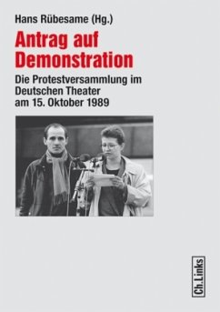Cover Antrag auf Demonstration