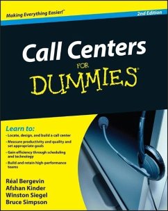 Call Centers For Dummies - Bergevin, Real; Kinder, Afshan; Siegel, Winston; Simpson, Bruce