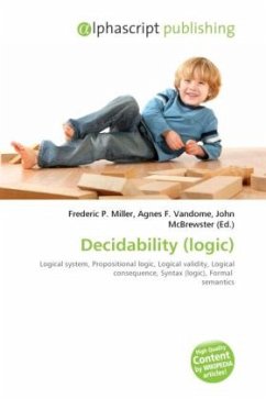 Decidability (logic) Decidability (logic)