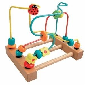 Bino 84184 - Motorikschleife Marienkäfer, Höhe: 16 cm
