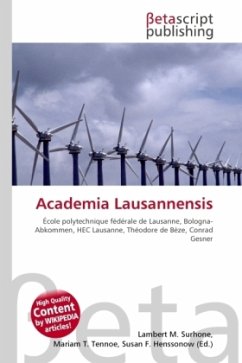 Cover Academia Lausannensis