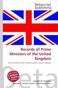 Records of Prime Ministers of the United Kingdom