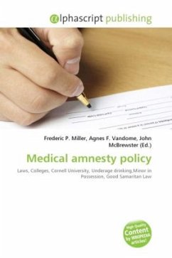 Medical amnesty policy