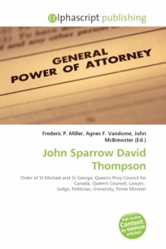 John Sparrow David Thompson