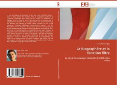 Cover La blogosphère et la fonction filtre