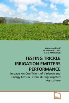 TESTING TRICKLE IRRIGATION EMITTERS PERFORMANCE - Latif, Muhammad;Latif, Muhammad;Mahmood, Sajid