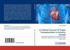 A Cultural Account of Organ Transplantation in Ontario, Canada - Bertoli, Adrian