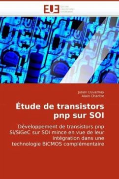 Étude de transistors pnp sur SOI - Duvernay, Julien;Chantre, Alain