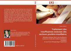 Traitement des insuffisances osseuses des secteurs postéro-maxillaires - LE BELLEC, Lucile