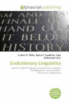 Evolutionary Linguistics