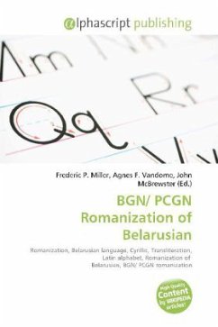 BGN/ PCGN Romanization of Belarusian