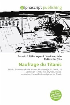 Cover Naufrage du Titanic