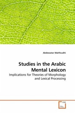 Cover Studies in the Arabic Mental Lexicon