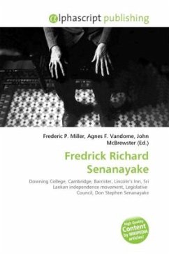 Cover Fredrick Richard Senanayake