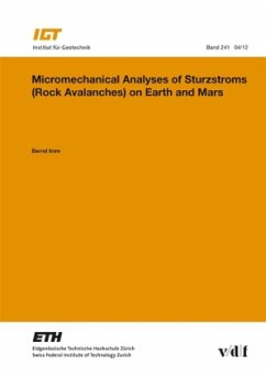 Cover Micromechanical Analyses of Sturzstroms (Rock Avalanches) on Earth and Mars