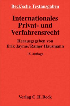 Internationales Privat- und Verfahrensrecht Rechtsstand: 1. Mai 2010 - Jayme, Erik und Rainer Hausmann