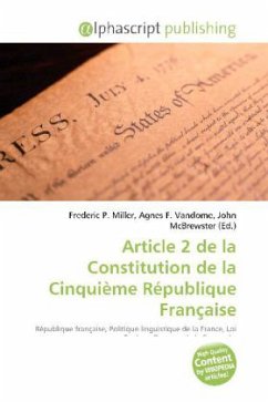 Article 2 de la Constitution de la Cinquième République Française
