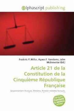 Article 21 de la Constitution de la Cinquième République Française