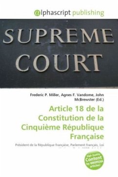 Article 18 de la Constitution de la Cinquième République Française