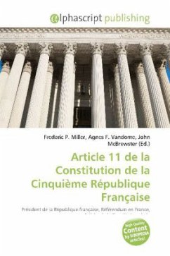 Article 11 de la Constitution de la Cinquième République Française