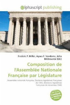 Composition de l'Assemblée Nationale Française par Législature