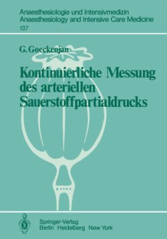 Kontinuierliche Messung des arteriellen Sauerstoffpartialdrucks - Goeckenjan, G.