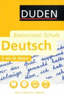 Deutsch 5. bis 10. Klasse, m. DVD-ROM / Duden Basiswissen Schule