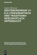 Deuteronomium 1,1-6,3 literarkritisch... - Bild 1
