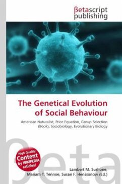 Cover The Genetical Evolution of Social Behaviour