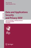 Data and Applications Security and Privacy XXIV