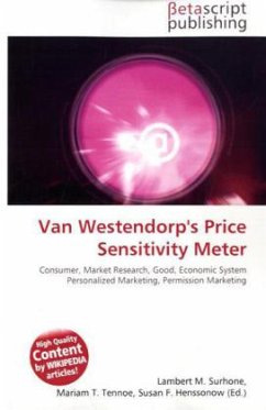 Van Westendorp's Price Sensitivity Meter Van Westendorp's Price Sensitivity Meter