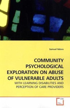 COMMUNITY PSYCHOLOGICAL EXPLORATION ON ABUSE OF VULNERABLE ADULTS - Ndoro, Samuel