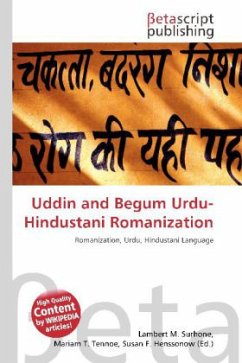 Uddin and Begum Urdu-Hindustani Romanization
