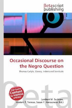 Occasional Discourse on the Negro Question