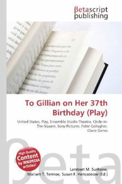 Cover To Gillian on Her 37th Birthday (Play)