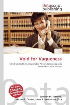 Void for Vagueness