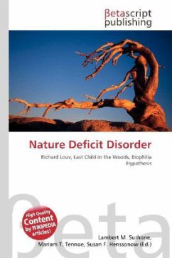 Nature Deficit Disorder