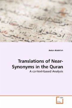 Translations of Near-Synonyms in the Quran - Abdellah, Antar