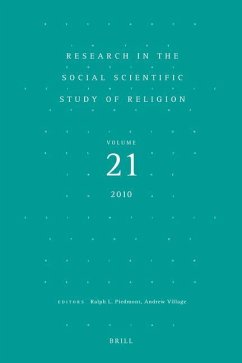 Research in the Social Scientific Study of Religion, Volume 21