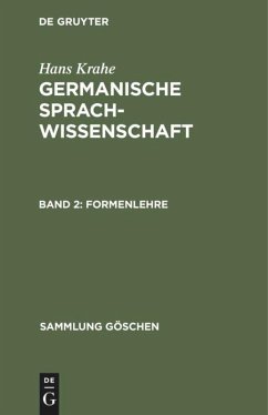 Formenlehre - Krahe, Hans