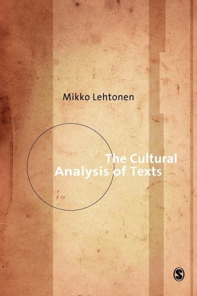 The Cultural Analysis of Texts The Cultural Analysis of Texts