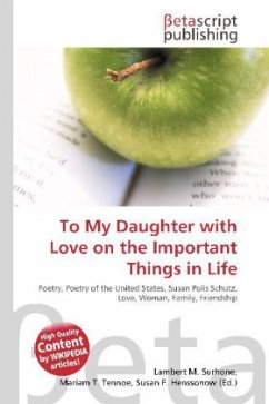 To My Daughter with Love on the Important Things in Life