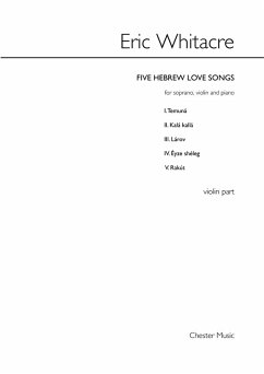 5 Hebrew Love Songs: Soprano, Violin, Tambourine, and Piano Performance Score