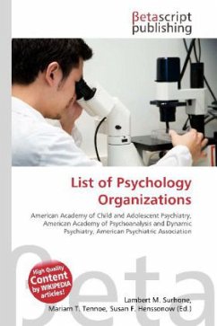 List of Psychology Organizations