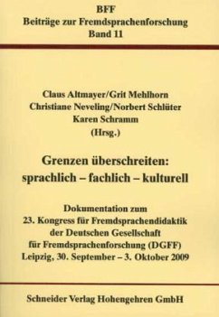 Cover Grenzen überschreiten: sprachlich - fachlich - kulturell