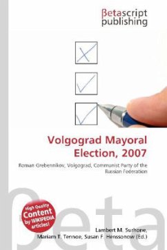 Volgograd Mayoral Election, 2007